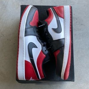 Lightly worn Nike Air Jordan 1 Low Gym Red/White-Black US Mens 11. 553558-612
